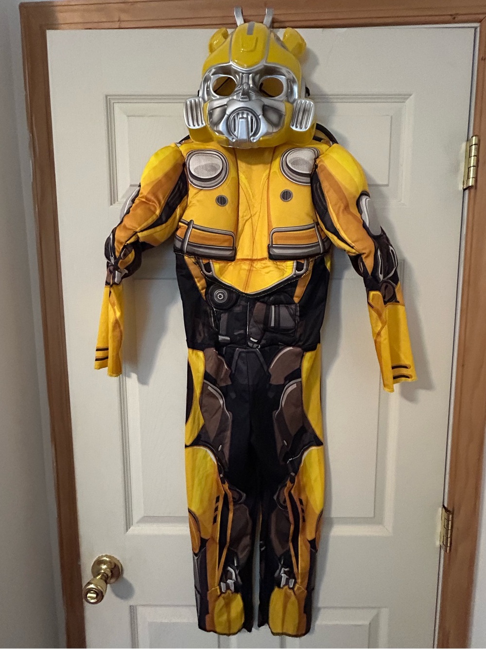 Transformers Bumblebee Kids Muscle Costume with Mask S